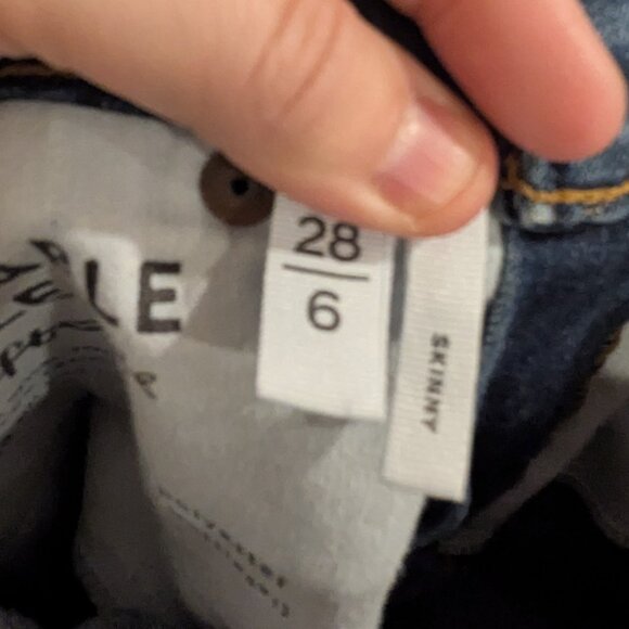 Loft Sustainable Style Skinny Jeans- Size 28/6 - Picture 5 of 5